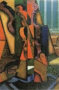 Juan Gris Fiddle and Guitar oil painting on canvas
